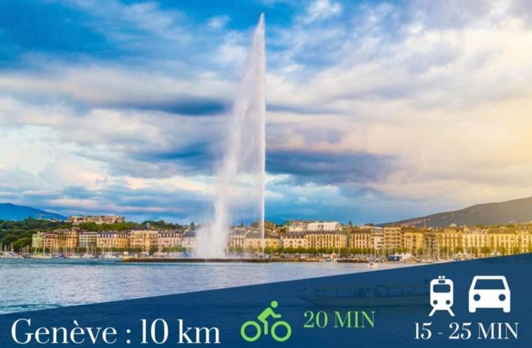 Apart 5 Personnes, 1Min Gare D'Annemasse, Geneve 5Km Exterior foto